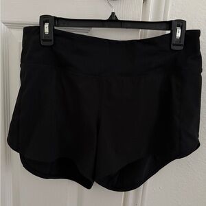 Lululemon Athletica Black Athletic Shorts Lightweight Moisture-Wicking